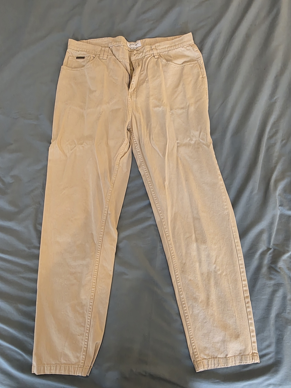 Men's Khaki Chinos - Classic Beige